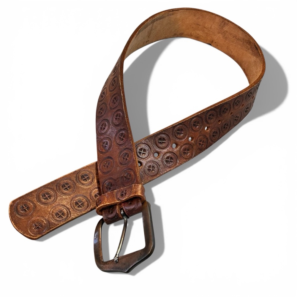 Custom Made Hand Tooled Leather Belt